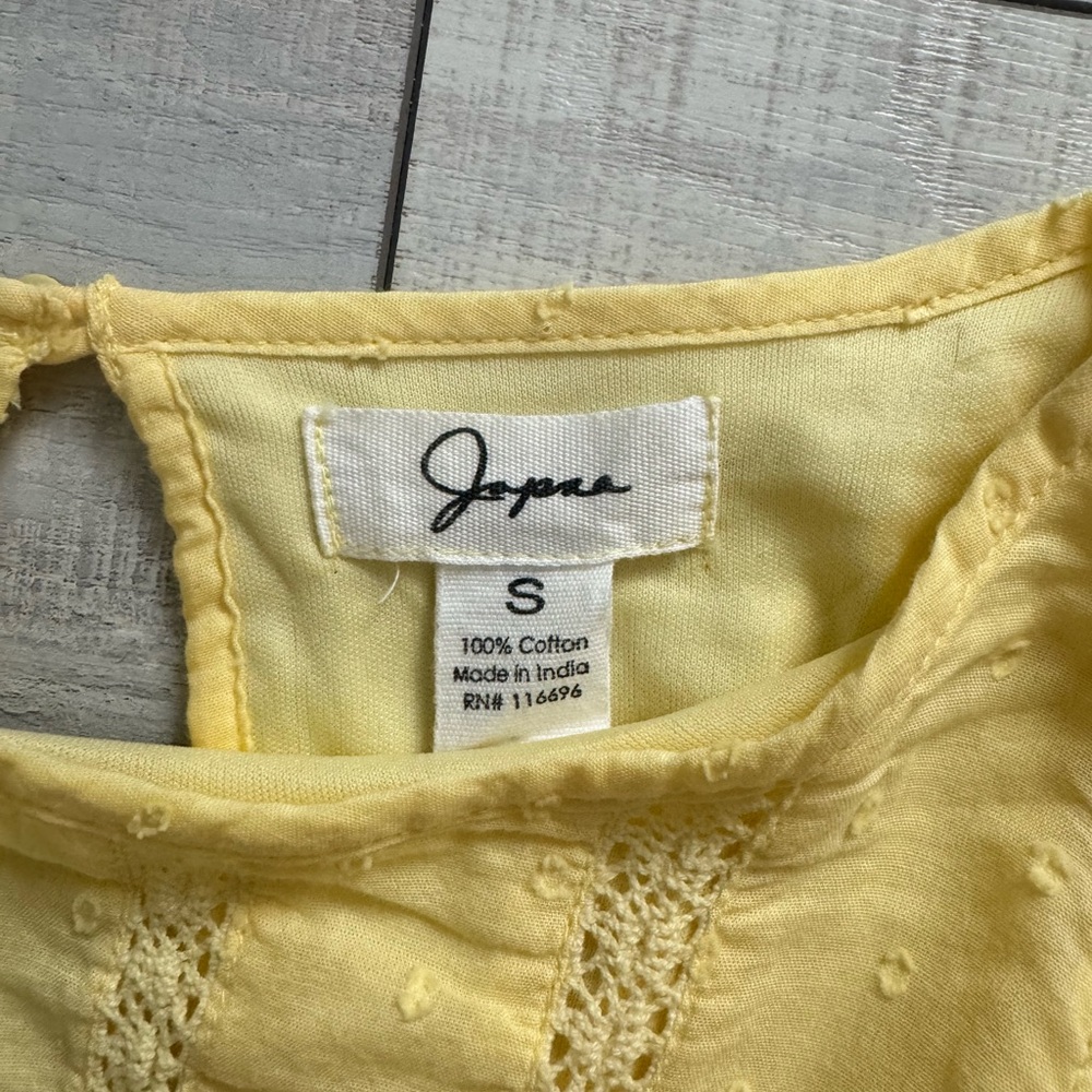 Japna Yellow Ruffle Mini Dress - Picture 3 of 4